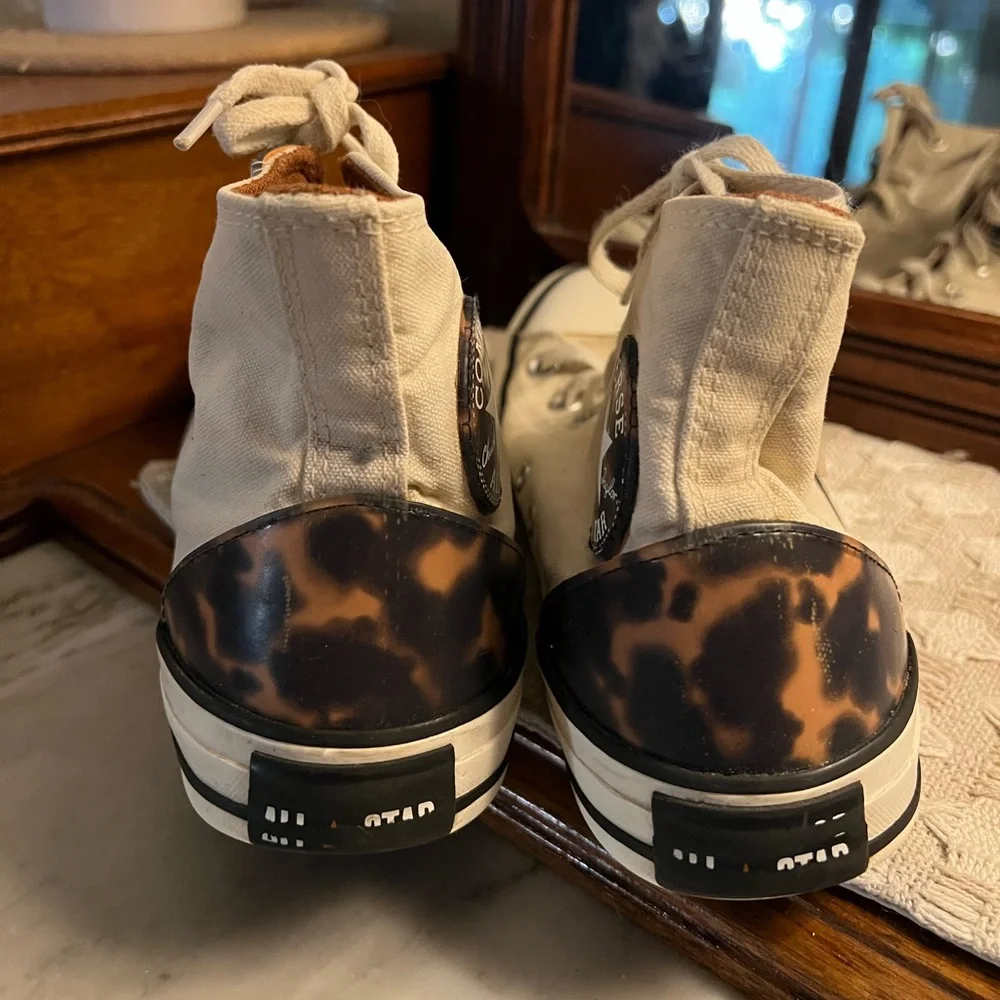 CONVERSE All Star Chuck Taylor High Top Casual Sneakers Tortoise Shell Women's 8